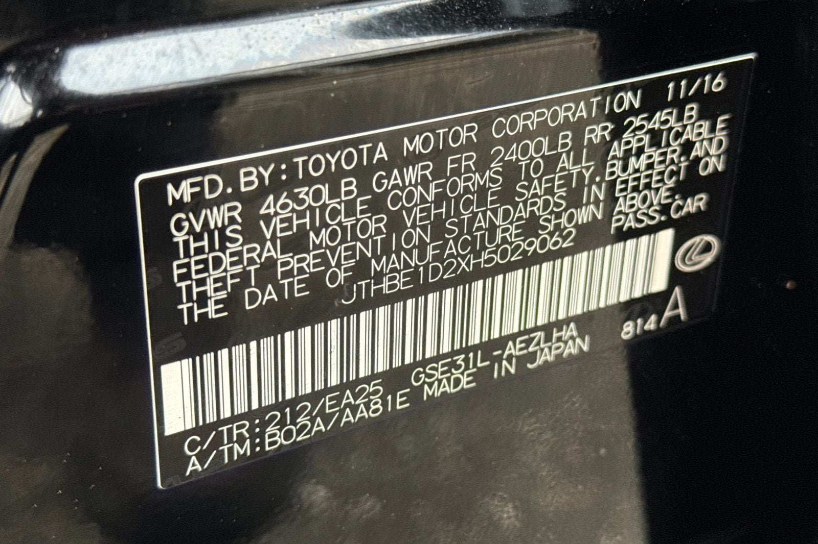 Used 2017 Lexus IS 350 F Sport w/ F Sport Package RWD image 32