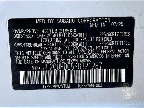 Certified 2025 Subaru Crosstrek 2.0i Premium image 36