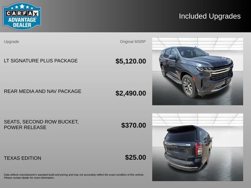 Used 2021 Chevrolet Tahoe LT w/ LT Signature Plus Package RWD image 3