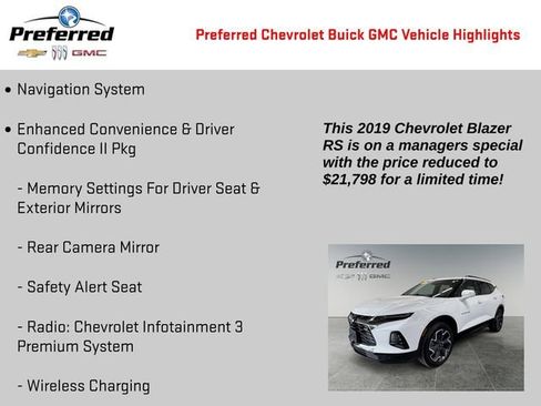 Certified 2019 Chevrolet Blazer RS image 2
