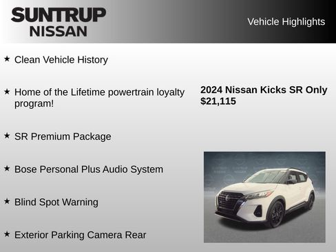 Used 2024 Nissan Kicks SR w/ SR Premium Package image 8