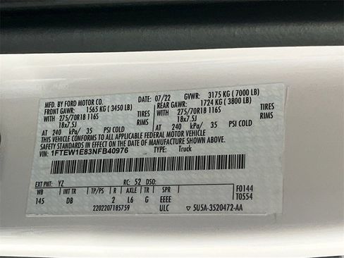 Used 2022 Ford F150 Tremor w/ Bed Utility Package image 31