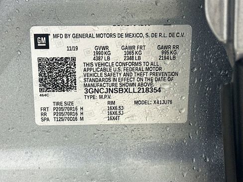 Used 2020 Chevrolet Trax LS w/ Tint and Cruise Package AWD/4WD image 30