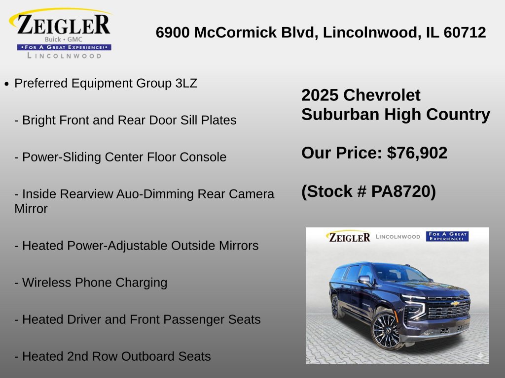 Used 2025 Chevrolet Suburban High Country AWD/4WD image 12