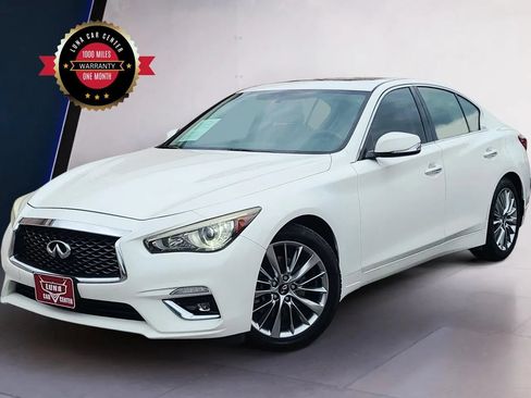 Used 2018 INFINITI Q50 Luxe w/ Essential Package (3.0T Luxe) RWD image 1