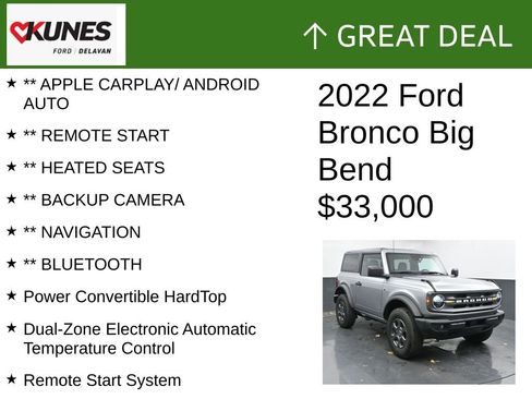 Used 2022 Ford Bronco Big Bend image 2