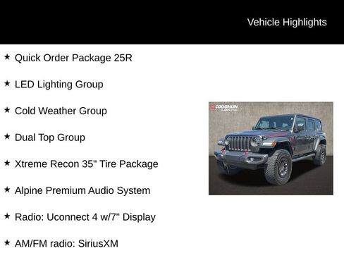 Used 2021 Jeep Wrangler Unlimited Rubicon w/ Xtreme Recon 35" Tire Package AWD/4WD image 2