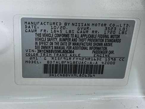 Used 2021 Nissan Versa S image 12