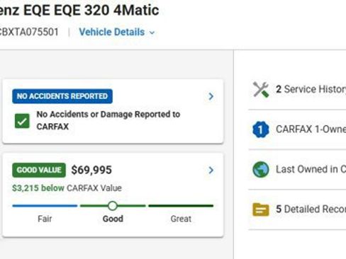 Used 2026 Mercedes-Benz EQE 320 4MATIC SUV image 3