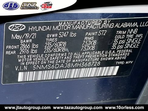 Used 2021 Hyundai Santa Fe SEL w/ Convenience Package AWD/4WD image 20