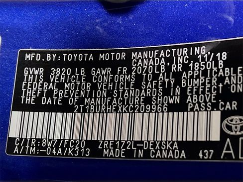 Certified 2019 Toyota Corolla SE image 29