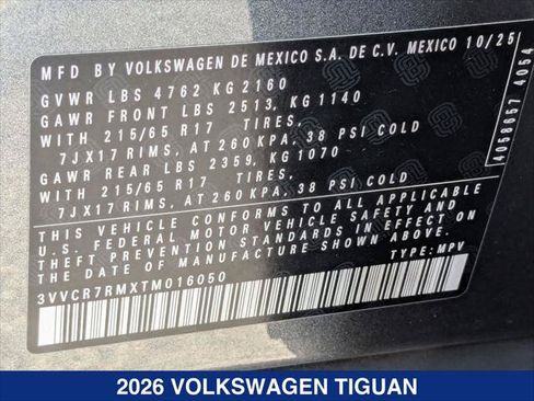 Used 2026 Volkswagen Tiguan S FWD image 24