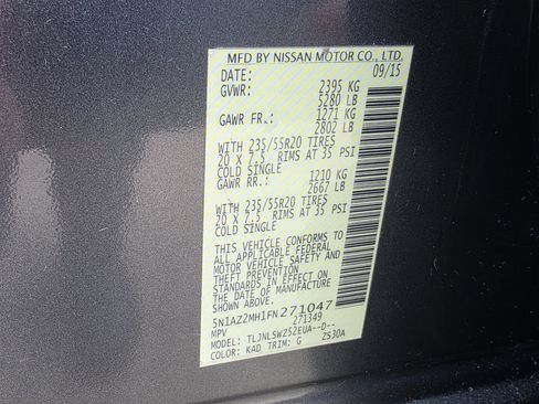 Used 2015 Nissan Murano Platinum w/ Platinum Technology Package image 33