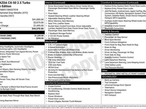 New 2025 MAZDA CX-50 Meridian Edition w/ Apex Package image 6