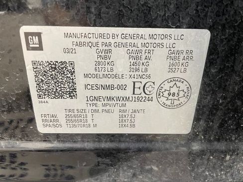 Used 2021 Chevrolet Traverse LT AWD/4WD image 26