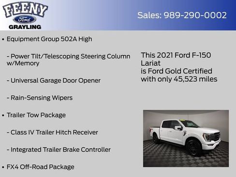 Used 2021 Ford F150 Lariat w/ Equipment Group 502A High AWD/4WD image 20