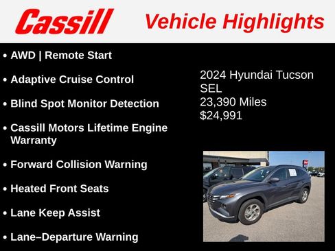 Used 2024 Hyundai Tucson SEL AWD/4WD image 3