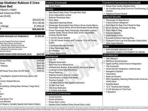 New 2026 Jeep Gladiator Rubicon AWD/4WD image 32