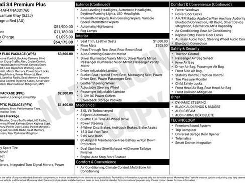 Used 2022 Audi S4 Premium Plus w/ Premium Plus Package image 2