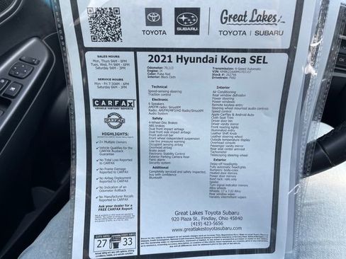 Used 2021 Hyundai Kona SEL image 27