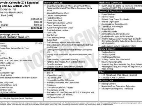 Used 2015 Chevrolet Colorado Z71 AWD/4WD image 12