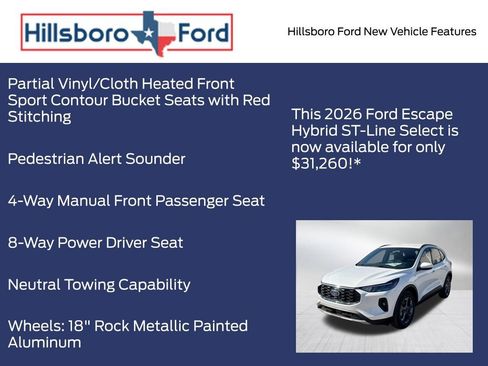 New 2026 Ford Escape ST-Line Select AWD/4WD image 15