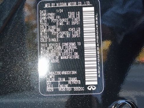 Used 2024 INFINITI QX80 Sensory image 42