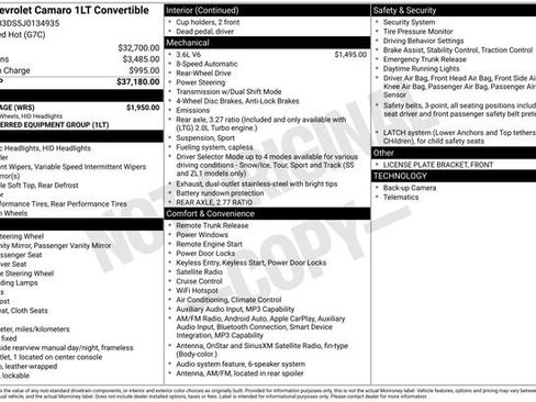 Used 2018 Chevrolet Camaro LT w/ RS Package image 4