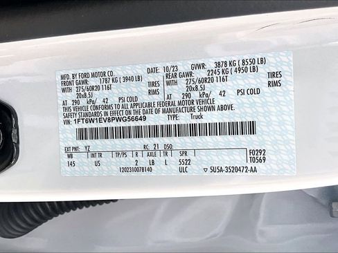 Used 2023 Ford F150 Lightning XLT w/ Equipment Group 312A High image 20