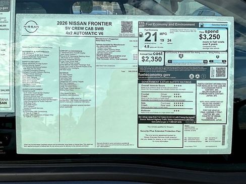 New 2026 Nissan Frontier SV image 12
