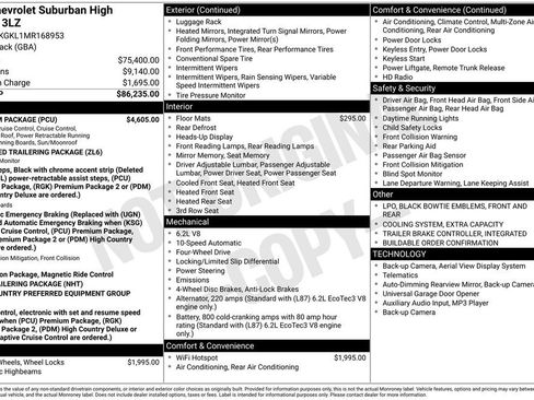 Used 2021 Chevrolet Suburban High Country w/ Premium Package image 4