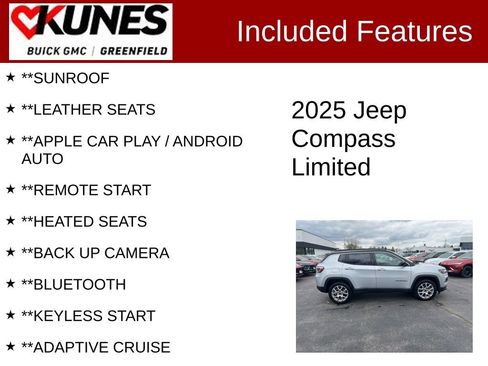 Used 2025 Jeep Compass Limited AWD/4WD image 2