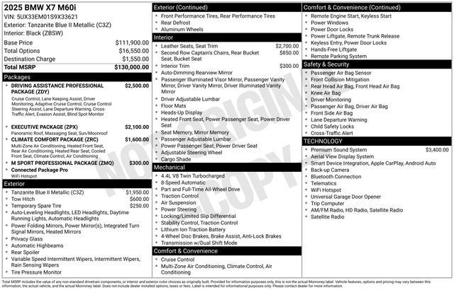 Certified 2025 BMW X7 M60i AWD/4WD image 46