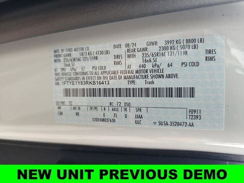 Used 2024 Ford Transit 150 Low Roof w/ Fleet Safety Package image 43