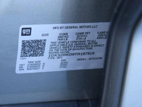 New 2026 GMC Yukon Elevation w/ LPO, Floor Liner Package image 9