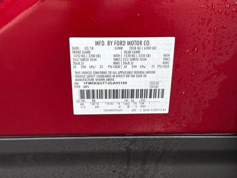 Used 2018 Ford Explorer Sport w/ Equipment Group 401A image 24