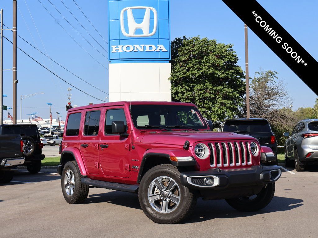Used 2022 Jeep Wrangler Unlimited Sahara w/ LED Lighting Group AWD/4WD image 1