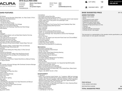 Used 2018 Acura RDX AWD image 3