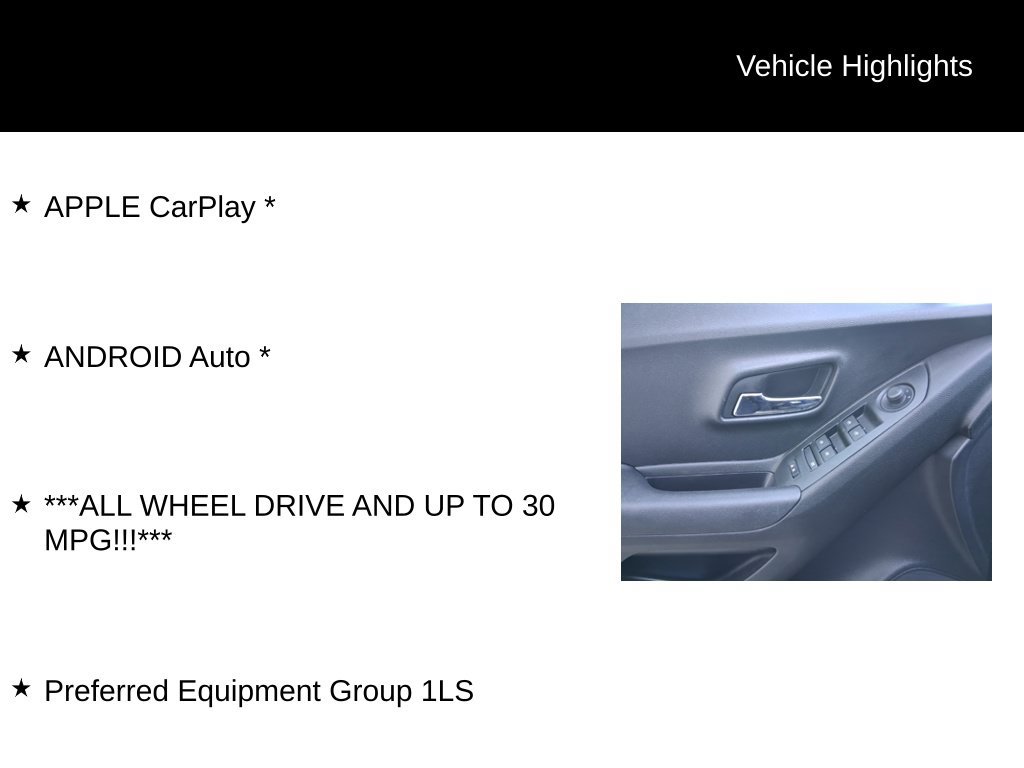 Used 2019 Chevrolet Trax LS w/ Tint and Cruise Package AWD/4WD image 11