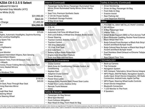 New 2026 MAZDA CX-5 Select AWD/4WD image 33