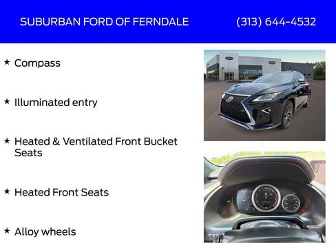 Used 2016 Lexus RX 350 F Sport w/ Accessory Package AWD/4WD image 8