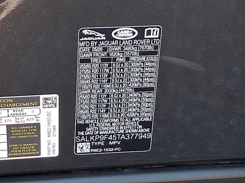 New 2026 Land Rover Range Rover SE AWD/4WD image 17