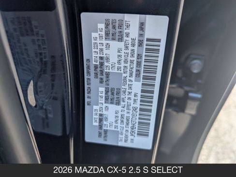 New 2026 MAZDA CX-5 Select AWD/4WD image 30