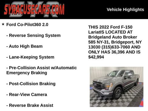 Used 2022 Ford F150 Lariat AWD/4WD image 5