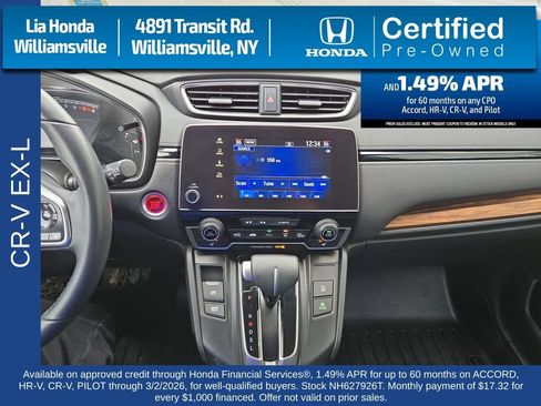Certified 2022 Honda CR-V EX-L image 17