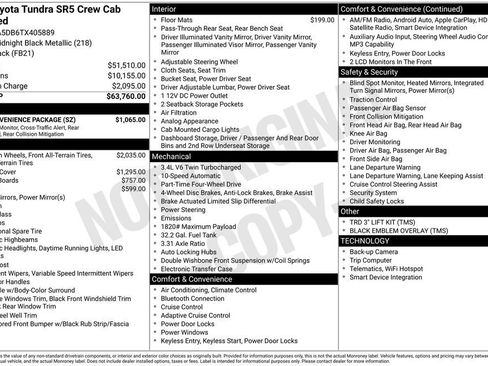 New 2026 Toyota Tundra SR5 w/ SR5 Convenience Package AWD/4WD image 7