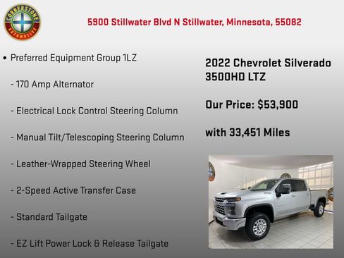 Used 2022 Chevrolet Silverado 3500 LTZ w/ LTZ Convenience Package image 20