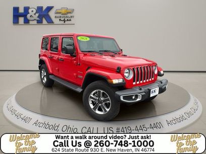 Used 2021 Jeep Wrangler Unlimited Sahara w/ Uconnect 4C Nav & Sound Group