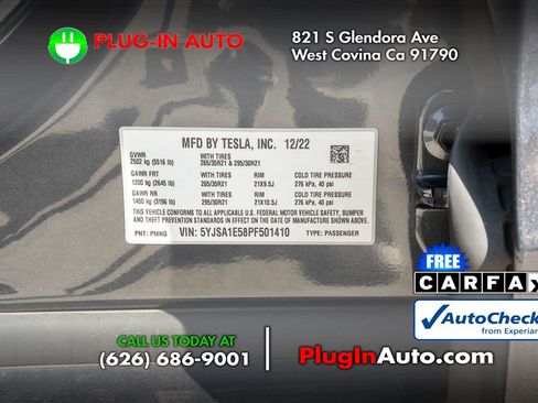 Used 2023 Tesla Model S AWD/4WD image 8
