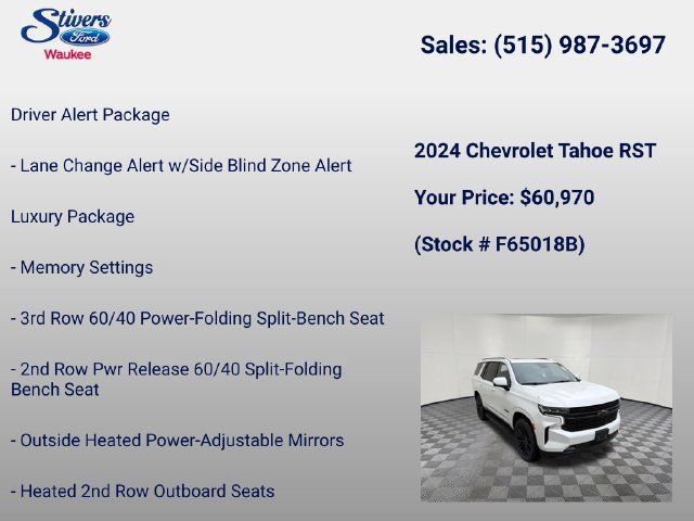 Used 2024 Chevrolet Tahoe RST w/ Sport Performance Package AWD/4WD image 28